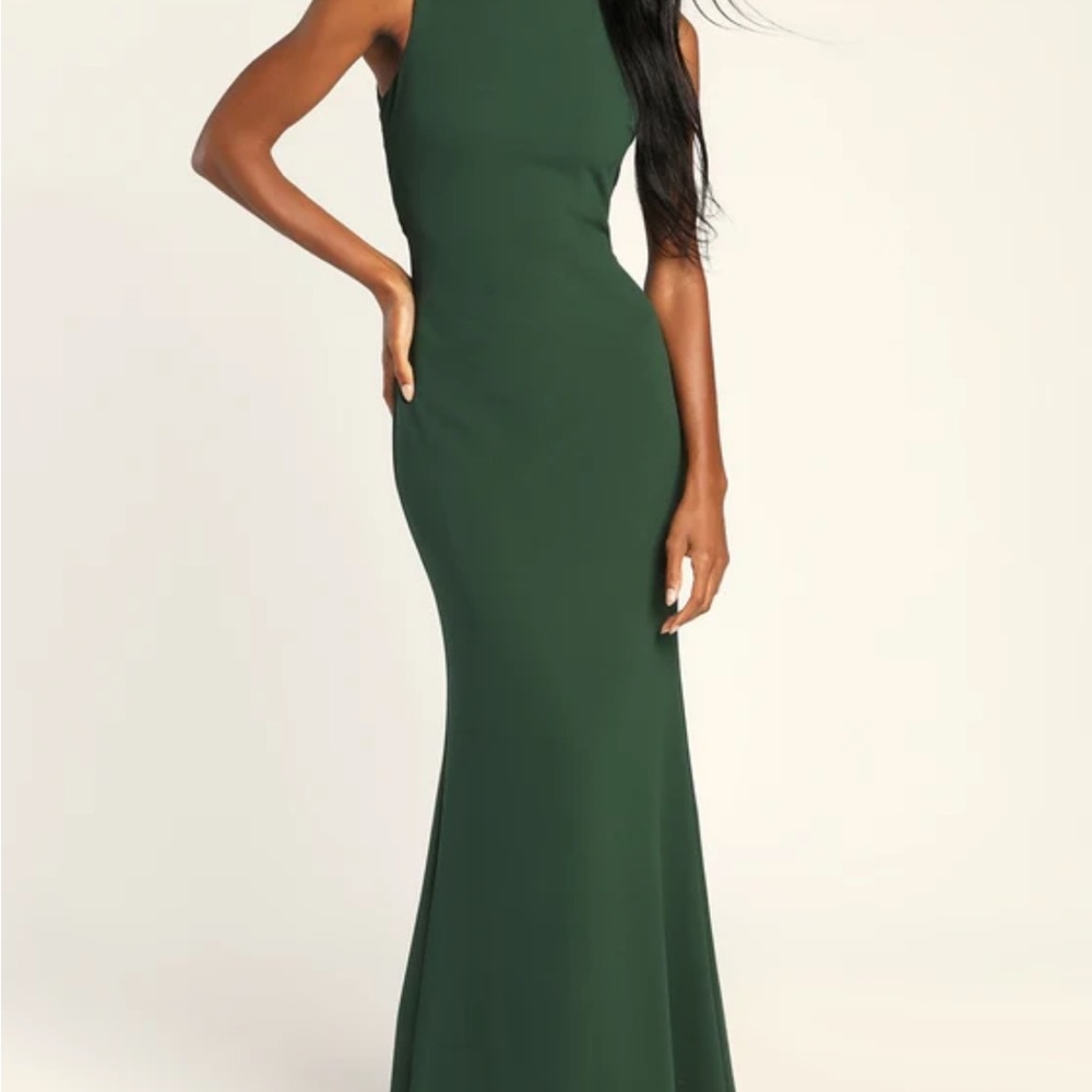 NWT Lulu’s Elegant Green Sleeveless Dress